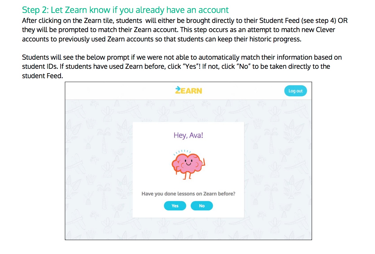 Joining your Clever classroom – Zearn Support